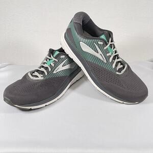 Brooks Addiction Running Shoes Women's 11.5 B Green Black Sneakers Gym Trainers